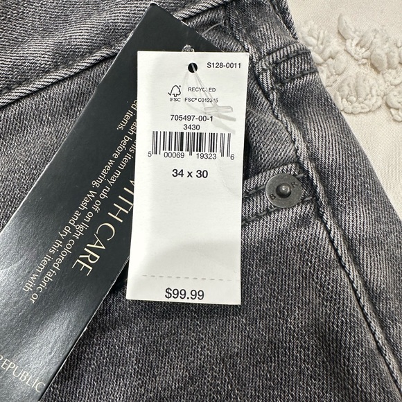 Banana Republic Charcoal Slim Straight Jeans - Picture 4 of 4